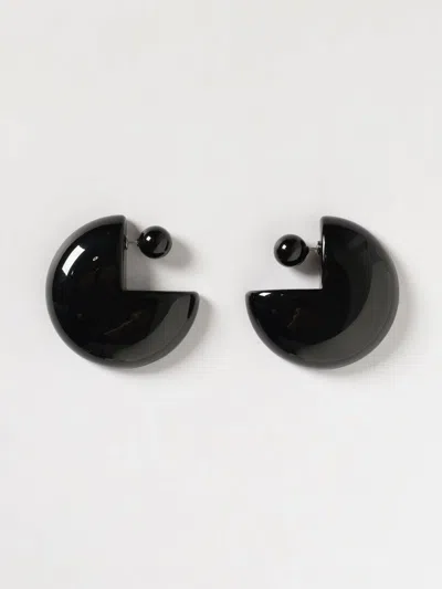 Emporio Armani Marbled-effect Earrings In Black