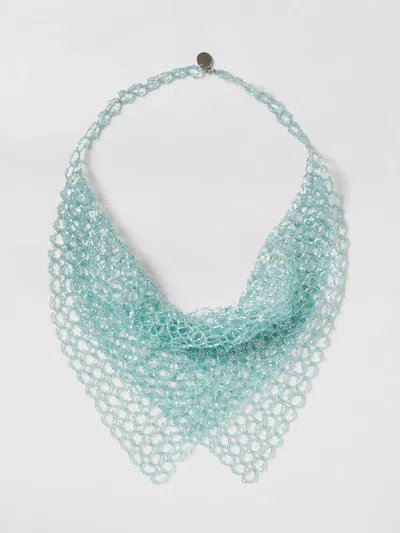 Emporio Armani Cross-link Choker Necklace In Blue