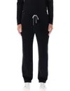 Emporio Armani Relaxed Fit Black Jogging Pants With Adjustable Waistband In Black