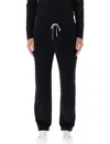 Emporio Armani Relaxed Fit Black Jogging Pants With Adjustable Waistband In Black