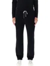 Emporio Armani Relaxed Fit Black Jogging Pants With Adjustable Waistband In Black