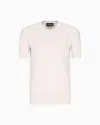 Emporio Armani Jumper With Ribbed And Plain-and-purl Knit In Pink
