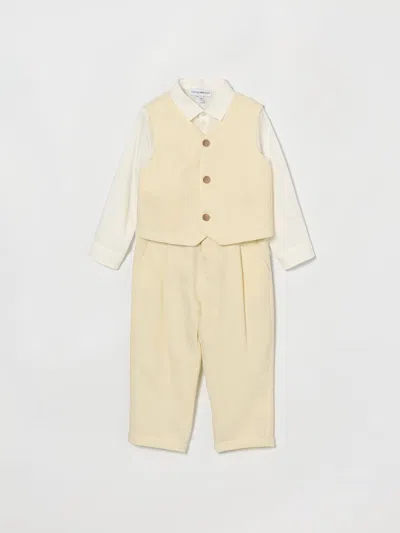 Emporio Armani Babies' Jumpsuit  Kids Color White In Yellow