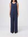 Emporio Armani Jumpsuit  Woman Color Blue In Blue