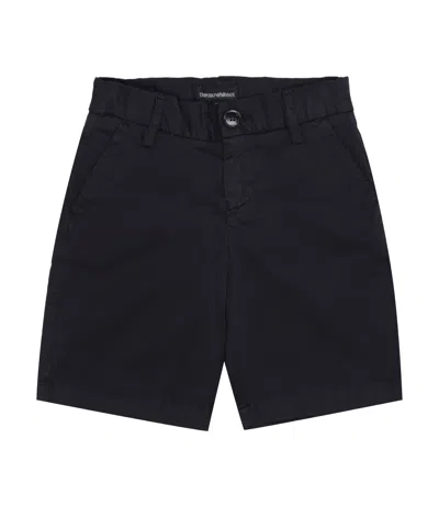 Emporio Armani Junior Shorts Blue In Black