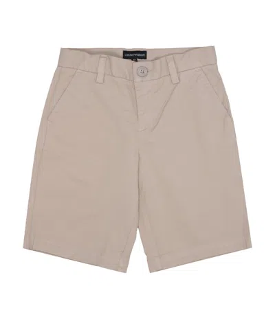 Emporio Armani Junior Shorts Rope In Neutral
