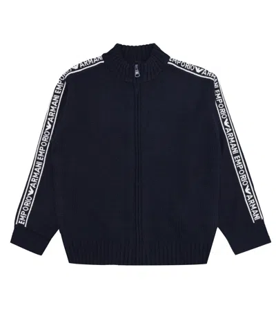 Emporio Armani Junior Sweaters Blue