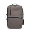 Emporio Armani Kambaba Nylon Backpack With Multiple Compartments And Padded Straps In Brown
