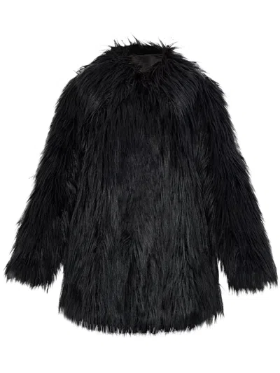Emporio Armani Official Store Eco Furs In Black
