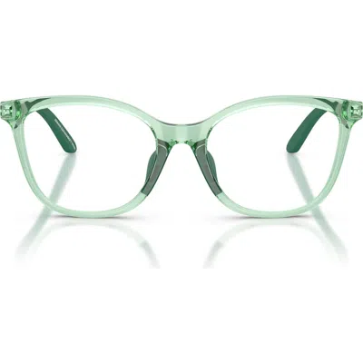 Emporio Armani Kids' 46mm Butterfly Optical Glasses In Green