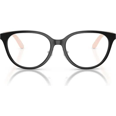 Emporio Armani Kids' 46mm Cat Eye Optical Glasses In Black