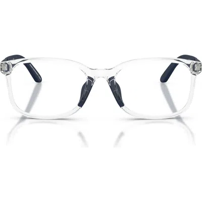 Emporio Armani Kids' 47mm Pillow Optical Glasses In Black