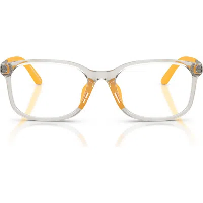 Emporio Armani Kids' 47mm Pillow Optical Glasses In Gray