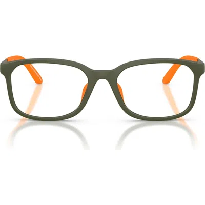 Emporio Armani Kids' 47mm Pillow Optical Glasses In Green