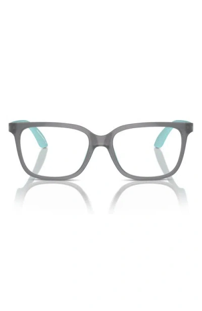 Emporio Armani Kids' 47mm Pillow Optical Glasses In Metallic