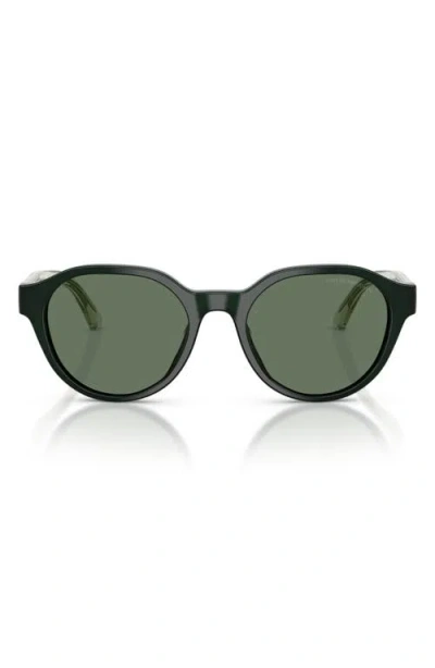 Emporio Armani Kids' 48mm Small Phantos Sunglasses In Green