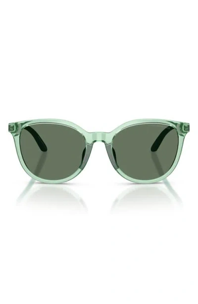 Emporio Armani Kids' 49mm Cat Eye Sunglasses In Green