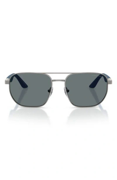 Emporio Armani Kids' 51mm Square Sunglasses In Gray