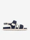 Emporio Armani Kids Logo Sandals In Black