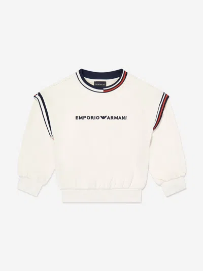 Emporio Armani Kids Logo Sweatshirt In Blue