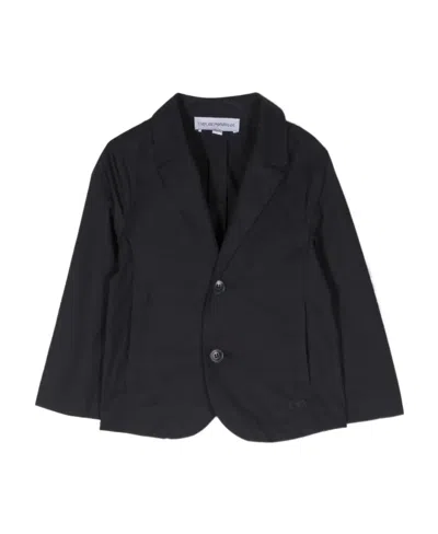 Emporio Armani Kids Single-breasted Blazer In Black