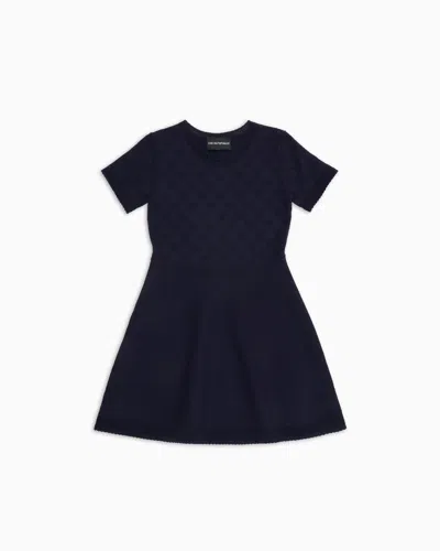Emporio Armani Kids' Kleider In Blue