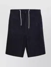 Emporio Armani Midnight Blue Drawstring Waist Shorts