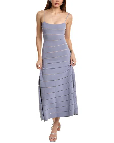 Emporio Armani Knit Maxi Dress In Purple