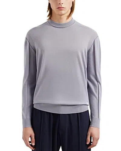 Emporio Armani Knit Pullover Sweater In Gray