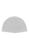 Emporio Armani Cotton Blend Beanie In 灰色