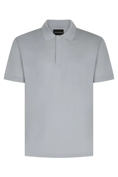 Emporio Armani Men's Knitted Cotton Polo Shirt