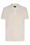Emporio Armani Capsule Logo Cotton Polo Shirt In Neutral