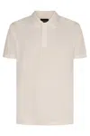 Emporio Armani Logo Cotton Polo Shirt In White