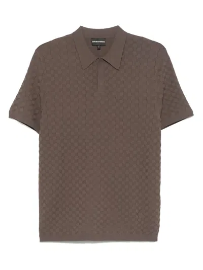 EMPORIO ARMANI KNITTED POLO SHIRT