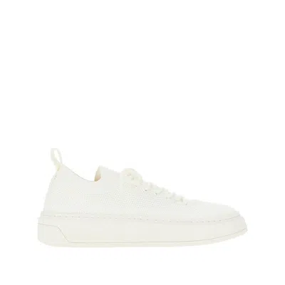 Emporio Armani Knitted Sneakers In White