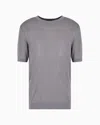 Emporio Armani Knitted Tops In Grey