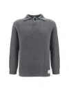 Emporio Armani Sweaters In Grey