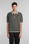 Emporio Armani Short Sleeve Polo In Green