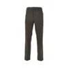 Emporio Armani L And Cashmere-blend Chino Pants In Green