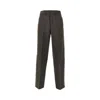 Emporio Armani L And Cashmere-blend Wide-leg Pants In Gray