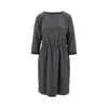 Emporio Armani Round-neck Dress In Grey
