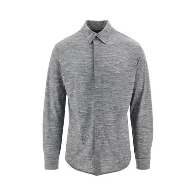 Emporio Armani L Jersey Shirt In Gray