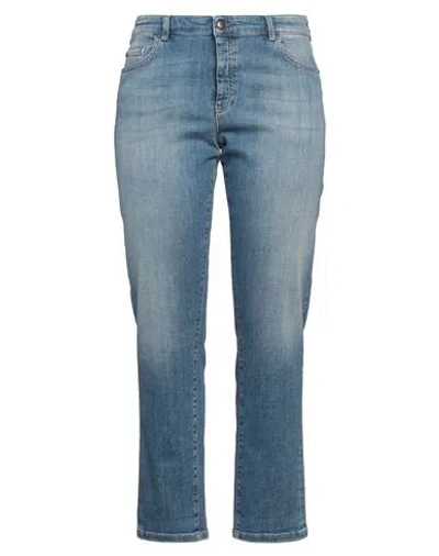 Emporio Armani Lab Woman Jeans Blue Size 31 Cotton, Elastomultiester, Elastane