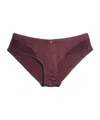 Emporio Armani Lace Detail Briefs Pants In Red