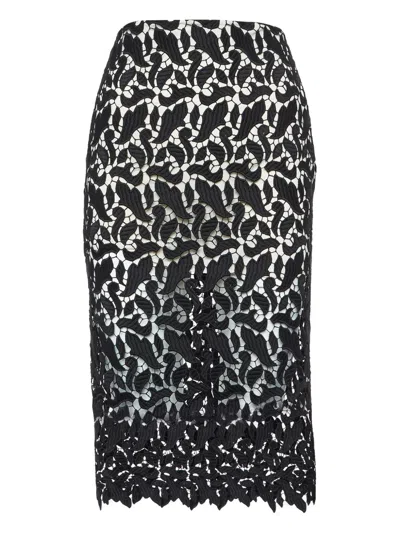 Pre-owned Emporio Armani Lace Midi Skirt