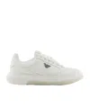 Emporio Armani Men's Logo Sneakers In White