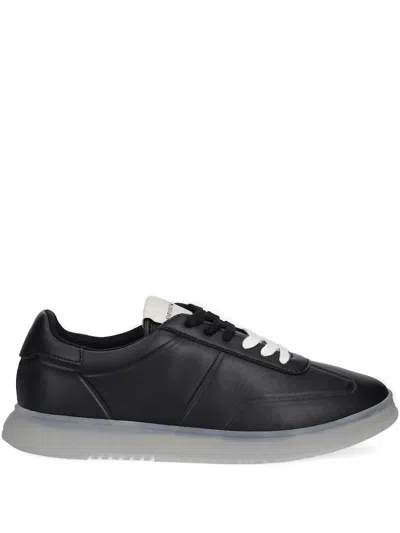 Emporio Armani Lace-up Sneakers In Black