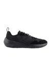 Emporio Armani Lace-up Sneakers In Black