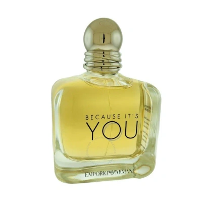 Emporio Armani Ladies Because It's You Edp Spray 3.4 oz (tester) (100 Ml) In White