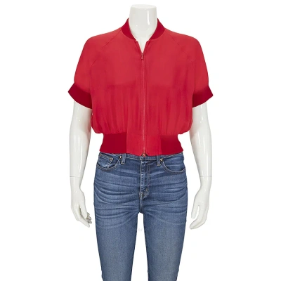 EMPORIO ARMANI EMPORIO ARMANI BLOUSON RED ZIP JACKET